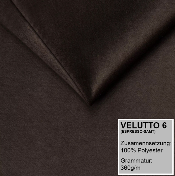 Polsterbett OLKE 140x200 ohne Matratze mit Bettkasten und Lattenrost. Farbe: Espresso 6 Bild 4