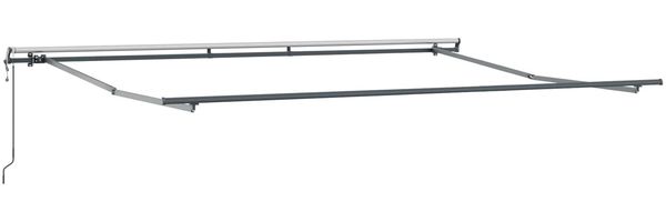 vidaXL Ausziehbare Markise Hellgrau 500 x 300 cm Stoff und Aluminium 3331375 Bild 5