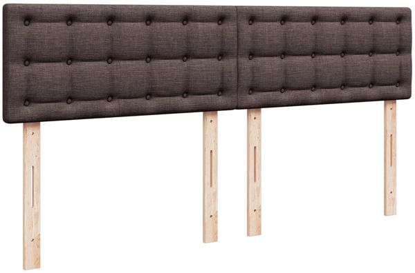 vidaXL Boxspringbett mit Matratze Dunkelbraun 180x200 cm Stoff 3289076 Bild 12