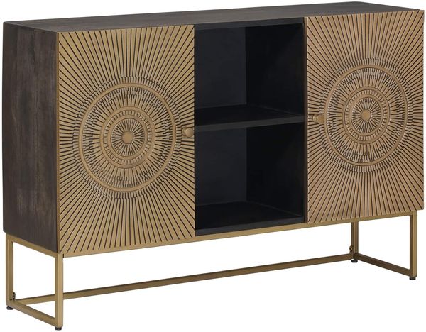vidaXL Sideboard Messing 105 x 30 x 70 cm 42020072