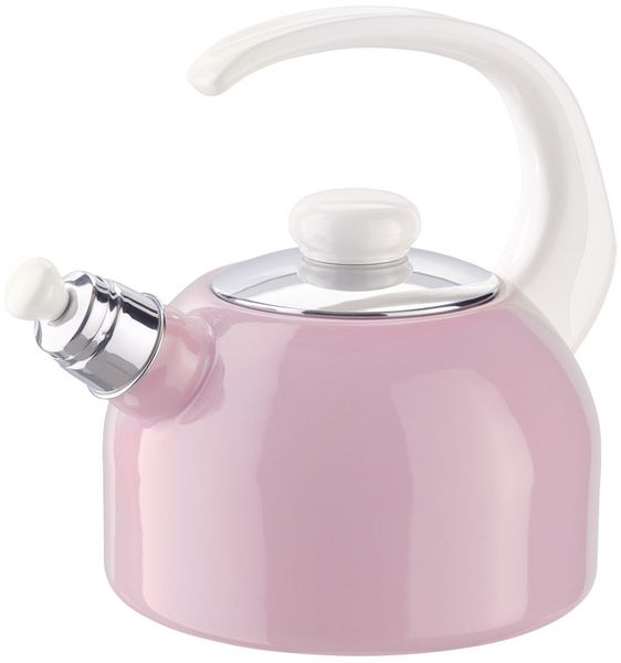 RIESS 0543-117 Flötenkessel Plus 2 Liter, rosa pastell / Wasserkessel