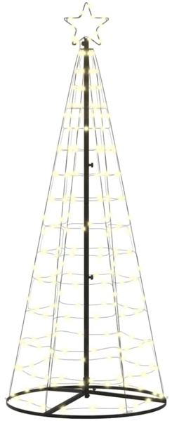 vidaXL LED-Weihnachtsbaum mit 390 LEDs Warmes Weiß 250 cm Eisen 42018757