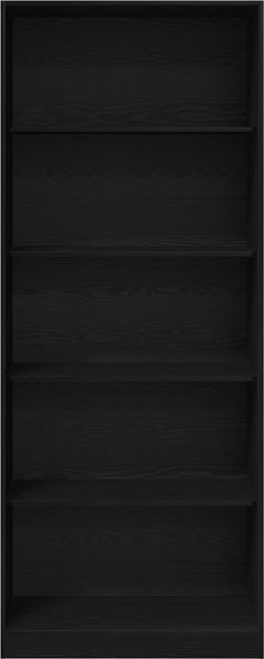 vidaXL Kleiderschrank mit Regal Schwarz Eichen-Optik 80 x 50 x 200 cm 3378503 Bild 2