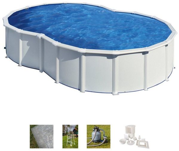 Varadero Stahlwandpool Achterform 500 x 340 x 120 cm