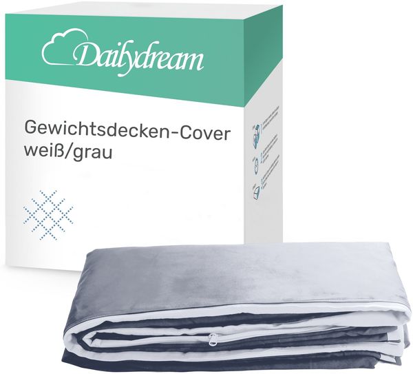 Dailydream Gewichtsdecke Decken Bezug 135 x 200 (weiss)