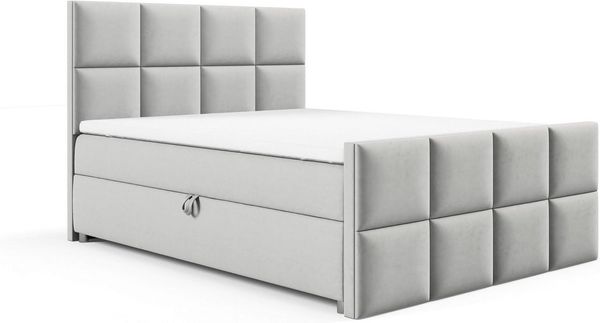 Best for Home Boxspringbett Trinity K-1 LUX – Modern Boxspringbett mit Stauraum & Komfort (140x200 160x200 180x200 200x200 cm), Verschiedene Liefermöglichkeiten, TOP Preis-Leistungs-Verhältnis