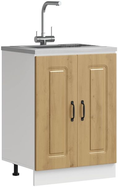 vidaXL Spülenunterschrank Kalmar Artisan-Eiche 60x46x81,5 cm 853446