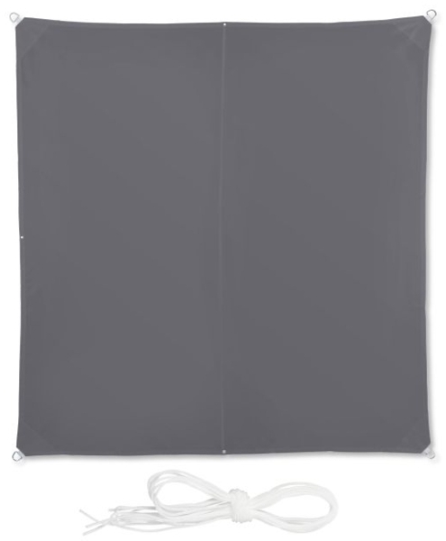 Sonnensegel Quadrat in Grau