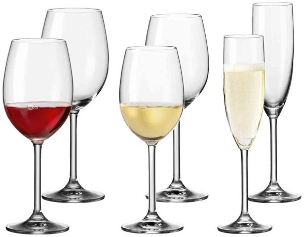 Leonardo DAILY Weinglas Sektglas 6er Single-Set