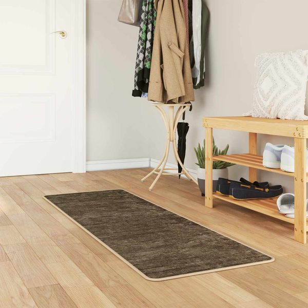 vidaXL Teppichläufer MARSA Waldgrün 50 x 150 cm Polyester und PVC 42023132