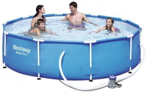 Bestway Frame Pool Steel Pro Set 305x76 cm 4. 678 Liter mit Filterpumpe und R. Bild 3
