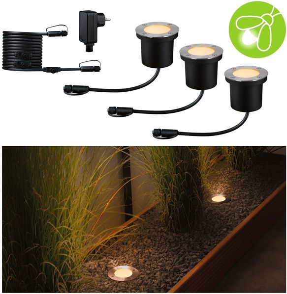 Paulmann 94717 Plug&Shine Bodeneinbauleuchte Floor Basisset Goldlicht