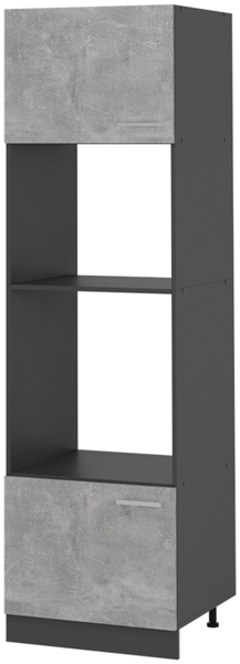 Vicco Mikrowellenumbauschrank Beton 60 cm, R-Line