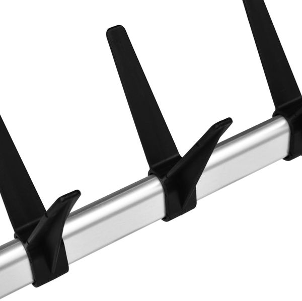 vidaXL Teleskop-Schuhregal mit Stangen Aluminium 321108 Bild 8