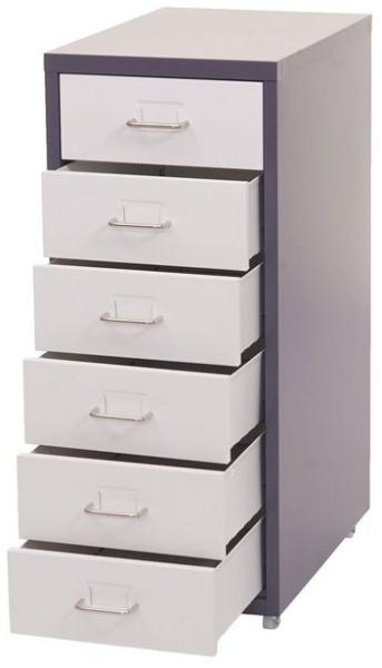 MCW Rollcontainer T851-6, 6 Schubladen mit Vollauszug, inkl. Etiketten und Etikettenhalter Bild 4