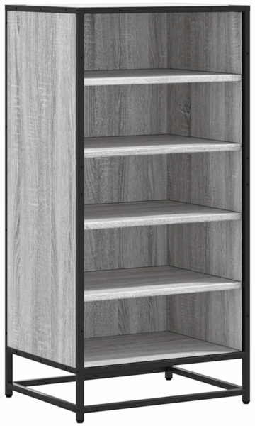 vidaXL Schuhregal Grau Sonoma 48x38x97,5 cm Holzwerkstoff 849207
