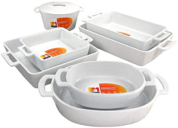 CreaTable Auflaufform quadratisch 32 cm TRUE SCALE aus Steinzeug / Auflaufformen / Backofenform / Ofenform Bild 2