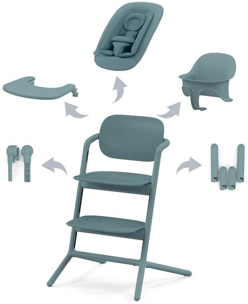 Cybex Lemo 4-in-1 Kinderstuhl Stone Blue Blau