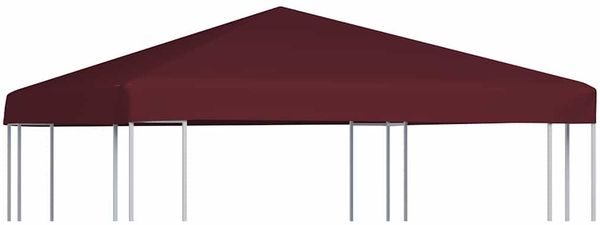 vidaXL Pavillondach 310 g / m² 3x3 m Weinrot 46620