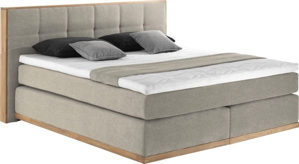 Home affaire Boxspringbett Vinton, aus massiver Eiche, verschiedene Härtegrade (auch H4)
