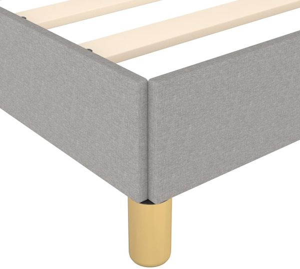 Bettgestell mit Kopfteil Hellgrau 180x200 cm Stoff [347431] Bild 7