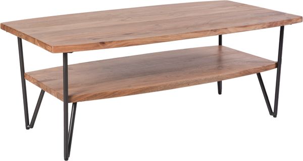 Couchtisch AXEL - Akazie Braun 45x60x110cm | Sofatisch Wohnzimmertisch