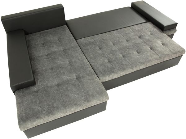 Ecksofa Bangkok Mini, Farbe: Magic Velvet 2260 + Magic Velvet 2260 + Senegal 818 Bild 4