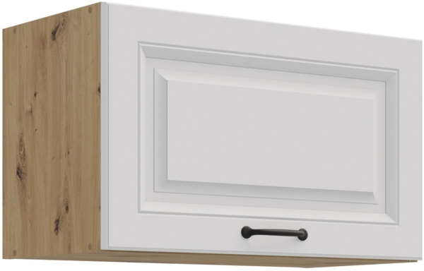 Hängeschrank 60 cm Stilo Weiss + Eiche Artisan Küchenzeile Küchenblock Küche