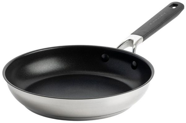 KitchenAid Bratpfanne Edelstahl Keramik Antihaft 24 cm - 29 bis 32 cm