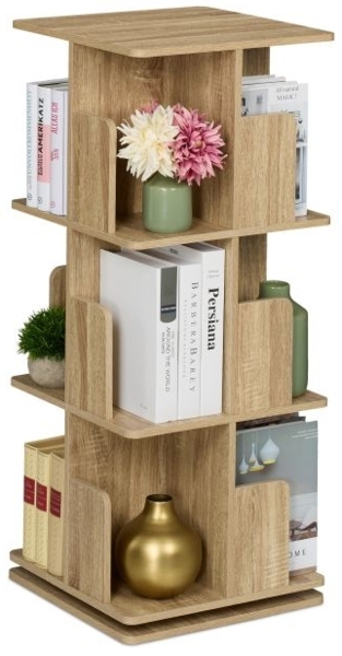 Bücherregal eckig Holzoptik 10050639_348