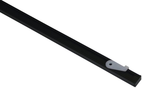 Gardinia Vorhangschienen-Set Lucy 1-läufig schwarz-matt 200 cm