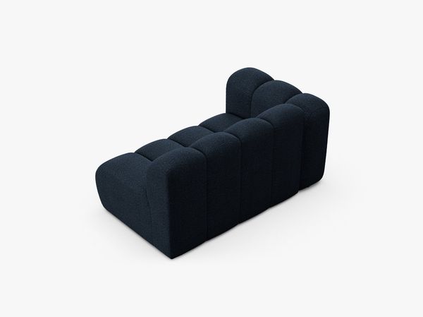 Micadoni Modulares Sofa Lupine 2-Sitzer Links Boucle Baloo Dunkelblau Bild 3