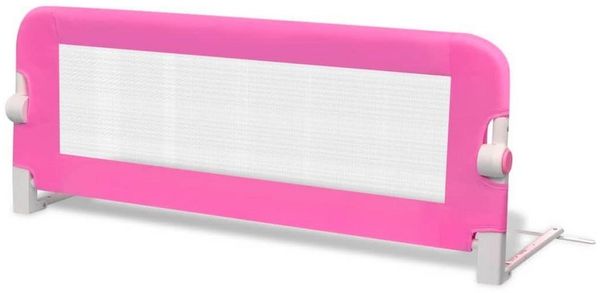 vidaXL Bettschutzgitter 102x42 cm Rosa Bild 5