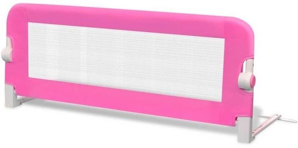 vidaXL Bettschutzgitter 102x42 cm Rosa Bild 4