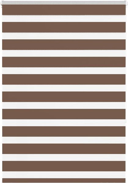 vidaXL Doppelrollo Braun 100x150 cm Stoffbreite 95,9 cm Polyester 4014339