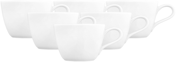 Seltmann Weiden Nori Home Kaffeetasse 240 ml Weiß 6er Set