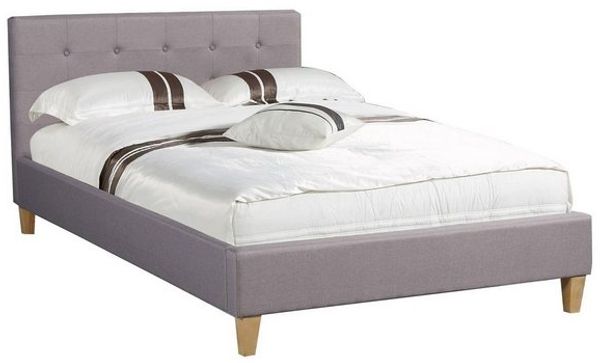 CARO-Möbel Polsterbett ADELE, Polsterbett Einzelbett 120x200 cm inkl. Lattenrahmen Bettgestell Jugen Bild 4