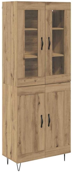 vidaXL Highboard Artisan-Eiche 69,5 x 34 x 180 cm Holzwerkstoff 3402708