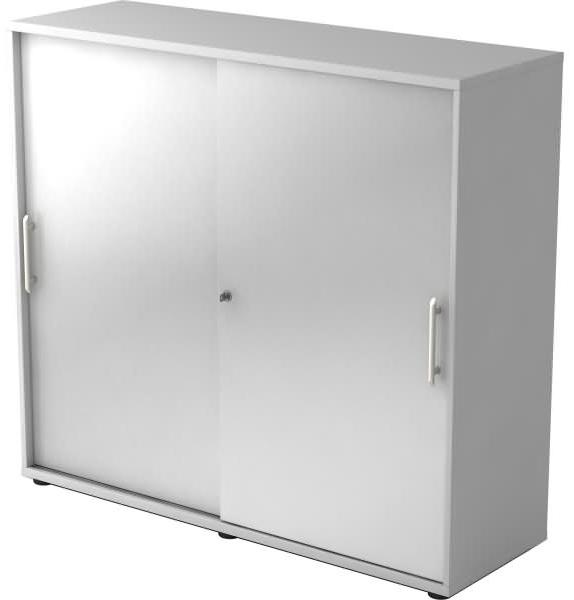 Schiebetürschrank 3OH 120cm RE Grau / Silber