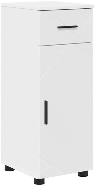 vidaXL Badezimmerschrank Weiß 30 x 35 x 80 cm Holzwerkstoff & Metall 883324