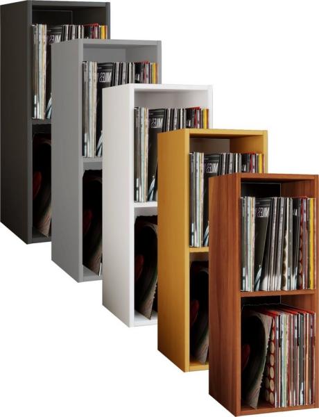 VCM CD-Regal Holz Schallplatten LP Stand Regal Platto 2fach, 1-tlg.