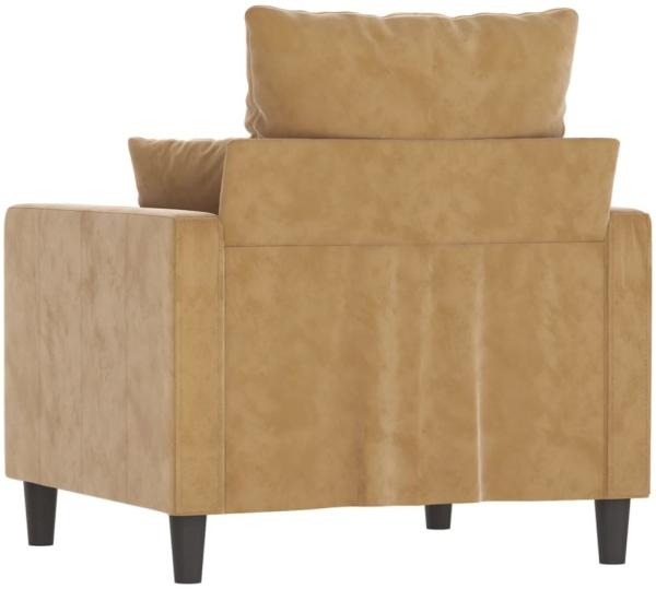 vidaXL Sessel Braun 60 cm Samt 359290 Bild 3