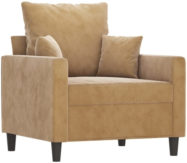 vidaXL Sessel Braun 60 cm Samt 359290 Bild 6