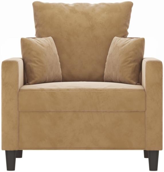 vidaXL Sessel Braun 60 cm Samt 359290 Bild 5
