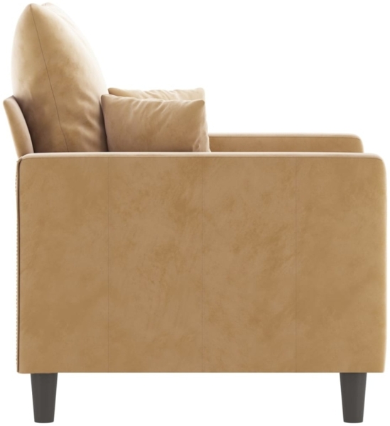 vidaXL Sessel Braun 60 cm Samt 359290 Bild 7