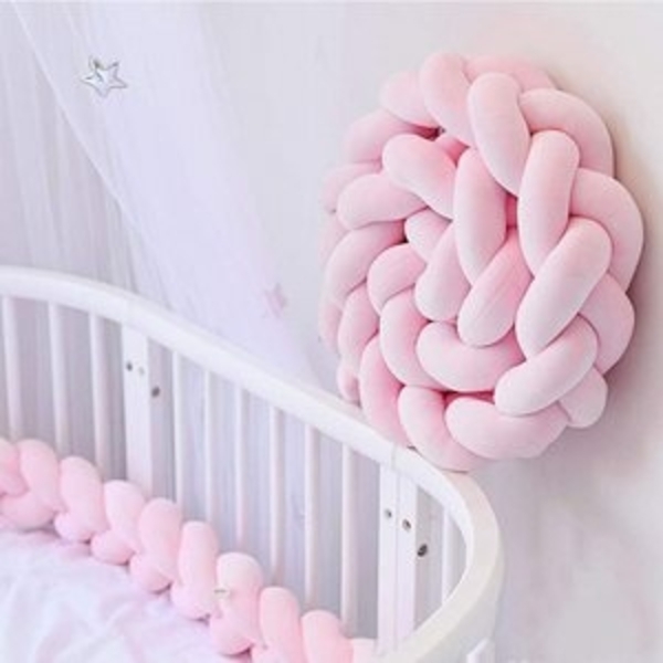 NUODWELL Nestchenschlange Twist Weave Baby Kopfschutz Bettumrandung Bild 6