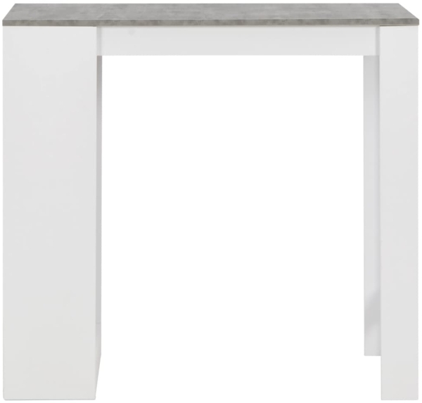 vidaXL Bartisch mit Regal Weiß 110 x 50 x 103 cm [280214]
