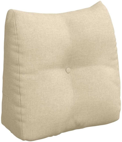 vidaXL Rücken Kissen Creme 45 x 24 x 50 cm Stoff 42014361