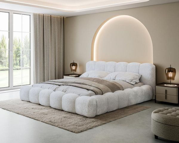 Compleo Polsterbett Designerbett, Wolkenbett, TOPSELLER, Modern Schlafzimmer, Made in EU, Wolkenbett modern