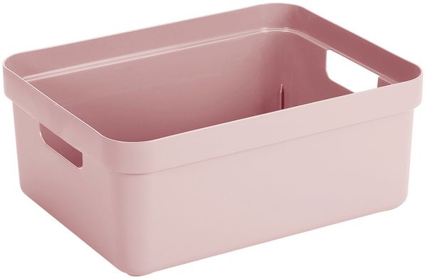Sunware Aufbewahrungsbox Sigma Home mit Griffen 45,3 x 35,4 cm 24 L rosa
